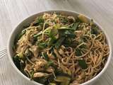 Wok de légumes verts