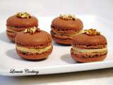 Macaron praliné aux coques cacao