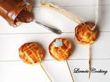 Minis galettes ou sucettes frangipane caramel et banane