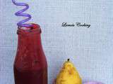 Smoothie poire-framboise