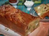 Cake aux asperges, féta et tomates séchées