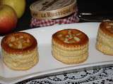 Vol-au-vent feuilles de vigne, camembert, pomme et coing (202Kcal)