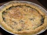 Quiche aux épinards et à la viande hachée