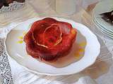 Gâteau au fromage blanc en forme de Rose pour l'octobre rose