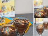 Mousse croustillante aux m&m's