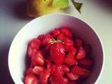 Fraises dans mon panier bio