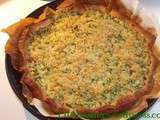 Tarte aux courgettes et tofu soyeux