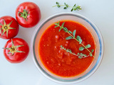 Coulis de tomates rôties au four