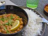 Curry de pois chiches au lait de coco