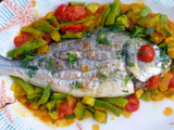 Daurade grillée à l’huile d’olive épicée