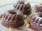 Mini bundt cakes cacao-noisettes