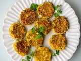 Petites galettes de légumes et polenta