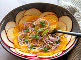 Salade d’orange, oignon rouge et pomme