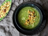 Soupe fraîche de courgettes et Granola