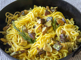 Spaghetti frais aux 2 champignons