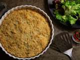 Tarte aux poireaux et son crumble