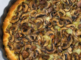 Tarte feuilletée aux champignons Cremini