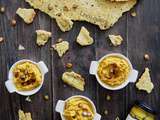 Houmous et crackers à la courge et à la moutarde au curry 🧡💛🧡