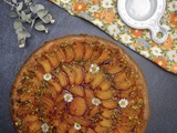 Tarte aux abricots sur pâte levée sucrée