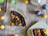 Tarte aux mirabelles et aux quetsches, pâte au sarrasin