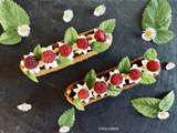 Tartelettes aux framboises sur sablé breton