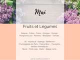 Fruits et légumes de mai