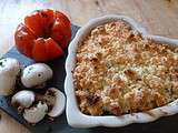 Crumble de poisson à la mangue caramélisée