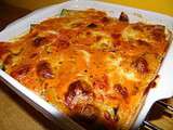 Gratin de courgettes version tomate-mozza