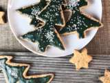 Biscuits sapin de Noël véganes