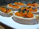 Caviar de courge pour toast triple courge