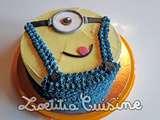 Gâteau d’anniversaire végane minion de Marji’s sweetys