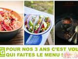 Menu Vg du vendredi 6 novembre 2015 {Menu gagnant de notre concours}