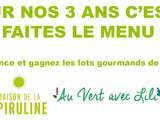 Pour les 3 ans du Menu vg du vendredi, c’est vous qui faites le menu ! {Concours inside}