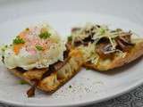 Brunch comme je les aime: Toast, cèpes et oeuf mollet (inratable)