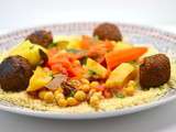 Couscous végétarien, aux falafels