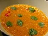 Soupe indienne aux lentilles de corail