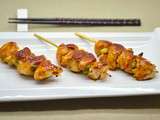 Yakitori, brochettes de poulet au grill