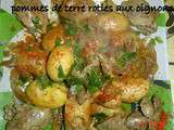 Pommes de terre roties aux oignons