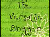 The versatile blogger award, de la part de jackie