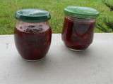 Confiture fraises cerises au kirsch en map