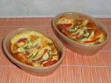 Gratin de tomates, courgettes, mozzarella