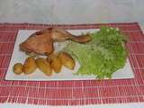 Poulet au four et ses pommes grenailles