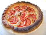 Tarte aux courgettes poivrons tomates chèvre