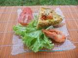 Tarte crevettes carottes courgettes