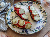 Aubergines rôties au chèvre