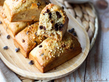 Banana bread au beurre de cacahuètes & chocolat