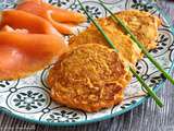 Blinis de patate douce aux amandes