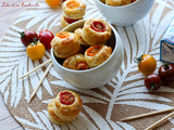 Bouchées aux tomates cerises & jaunes d’oeufs