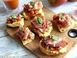 Bruschettas aux tomates & parme