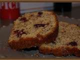 Cake aux noisettes et cranberries